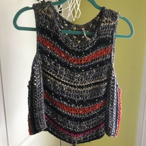 FREE PEOPLE crochet vest